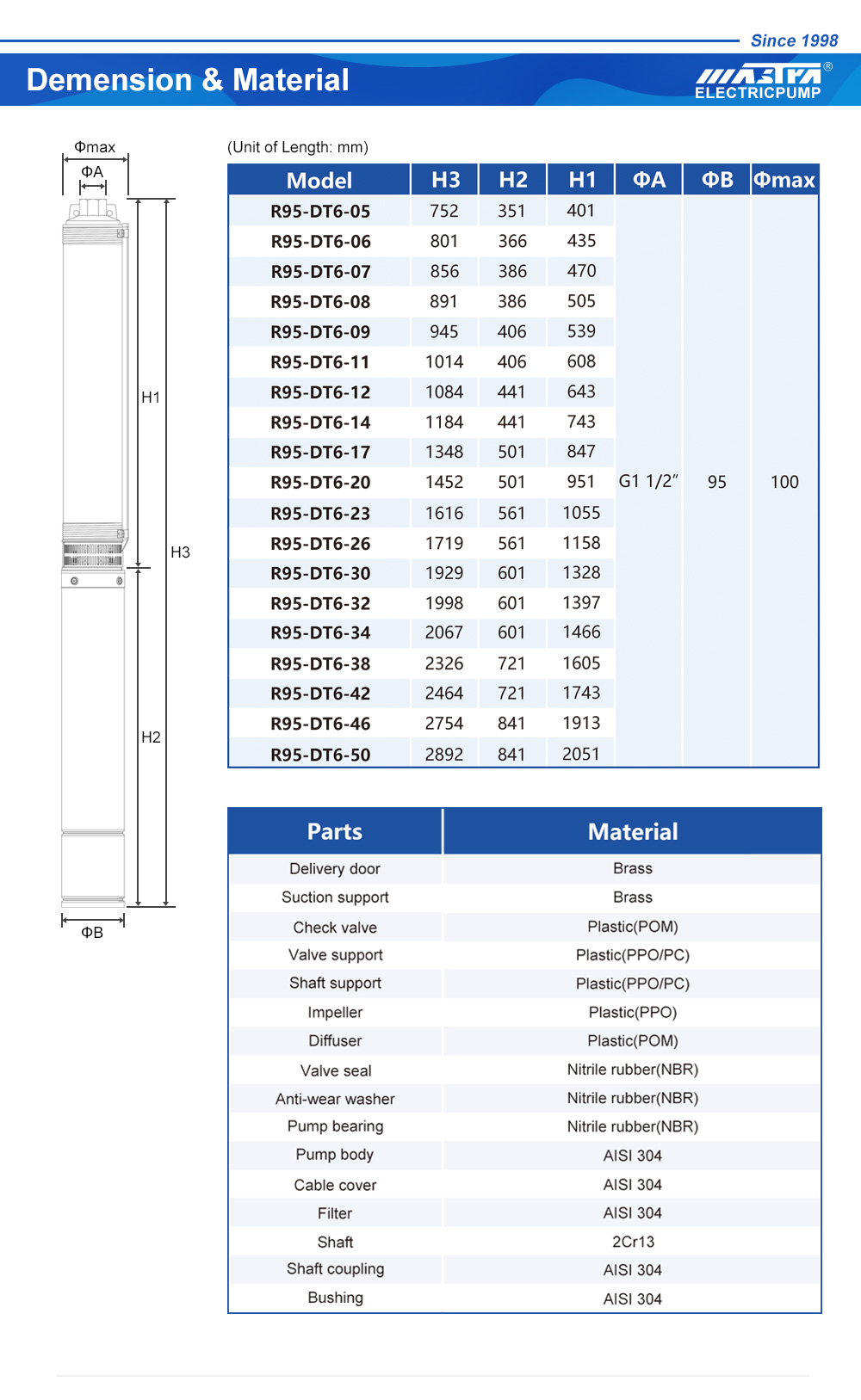 pose de pompe submersible